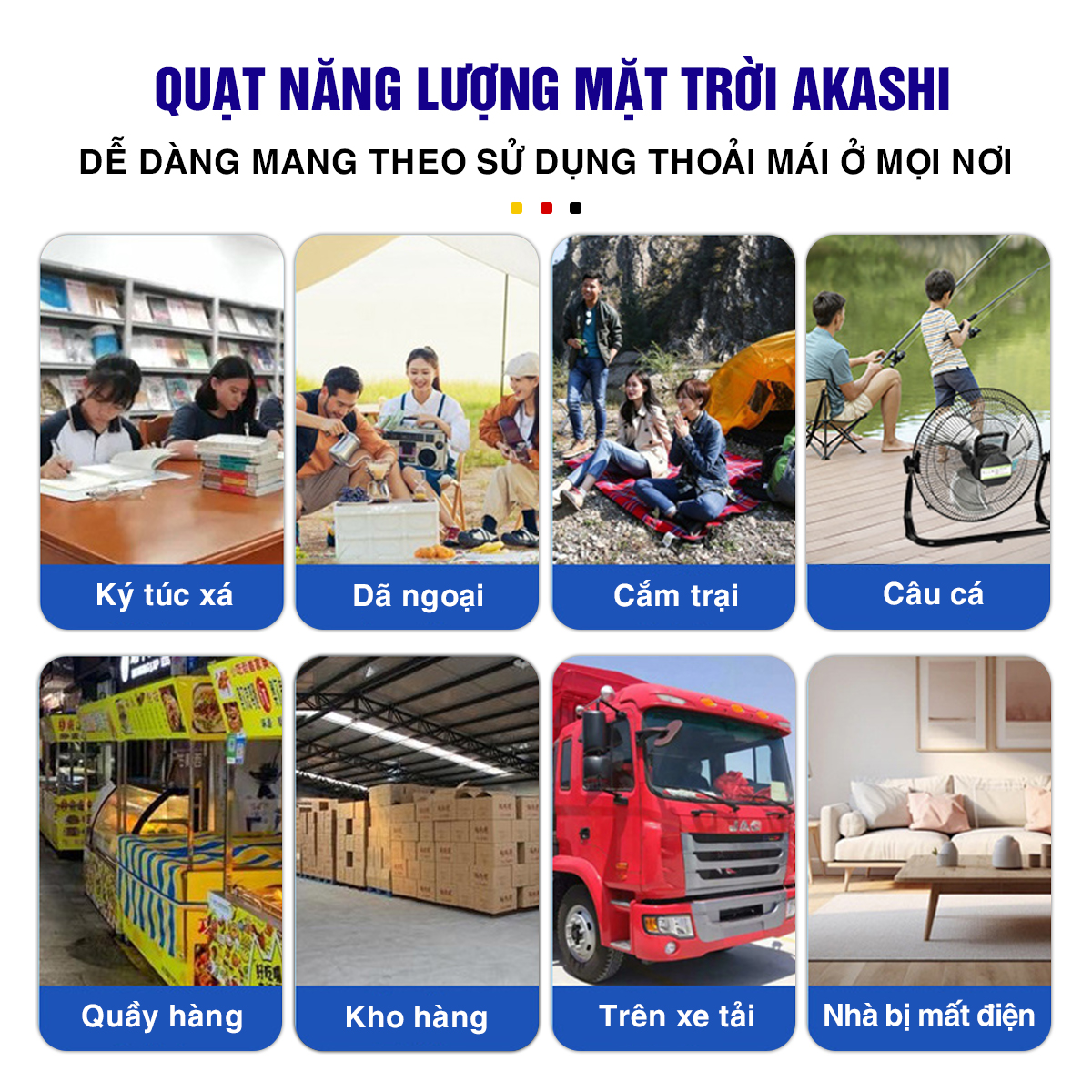 Quạt năng lượng mặt trời - Pin công nghệ chống trai 28.000mAh(10 - 20h), Quạt 22V Tubo siêu khỏe